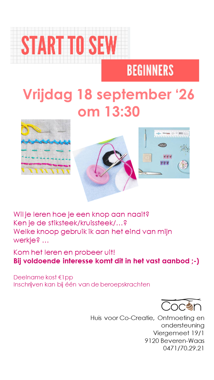 naaien voor beginners